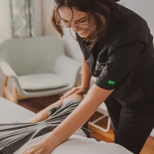 Astrid performing an assessment