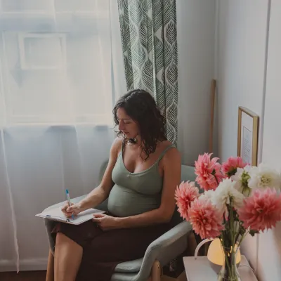 Pregnancy massage client checkin